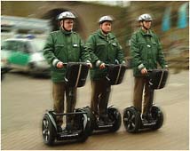 FIGURE 3-4 Field trials of the Segway by the police of Saarbrücken (Germany), February 2006. SOURCE: Courtesy of Wikipedia. Used with permission from Urban Mobility GmbH.