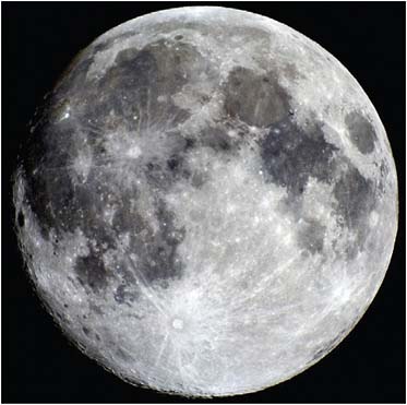 FIGURE 6.23 The Moon. SOURCE: Courtesy of P.-M. Heden of Vallentuna, Sweden.