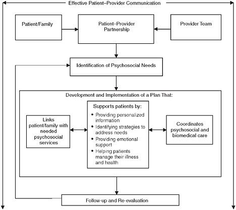 Model for the delivery of psychosocial health services.