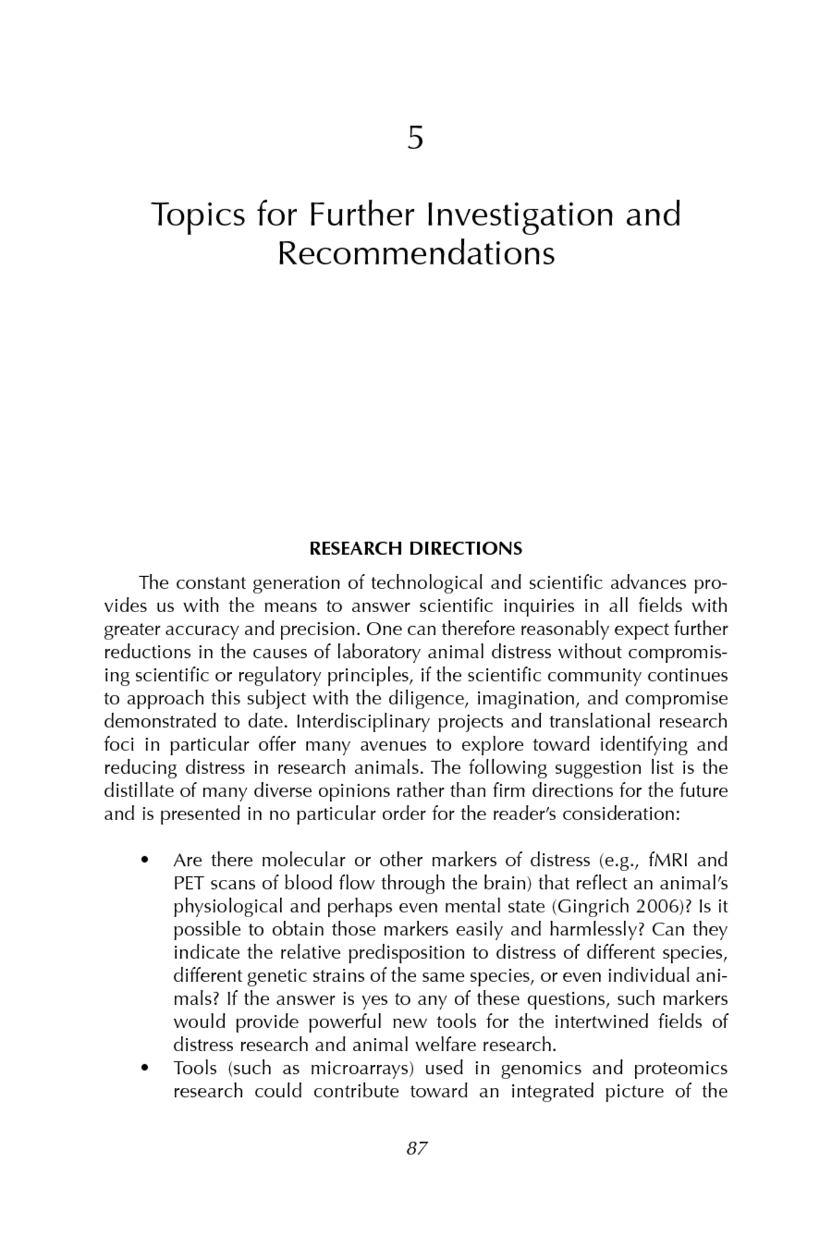 what are recommendations in a research paper