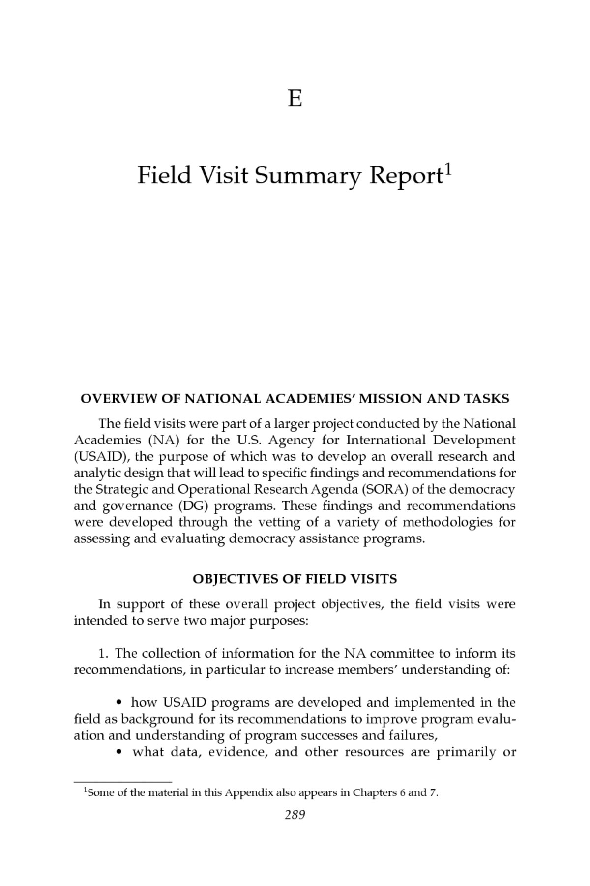 Field trip report sample