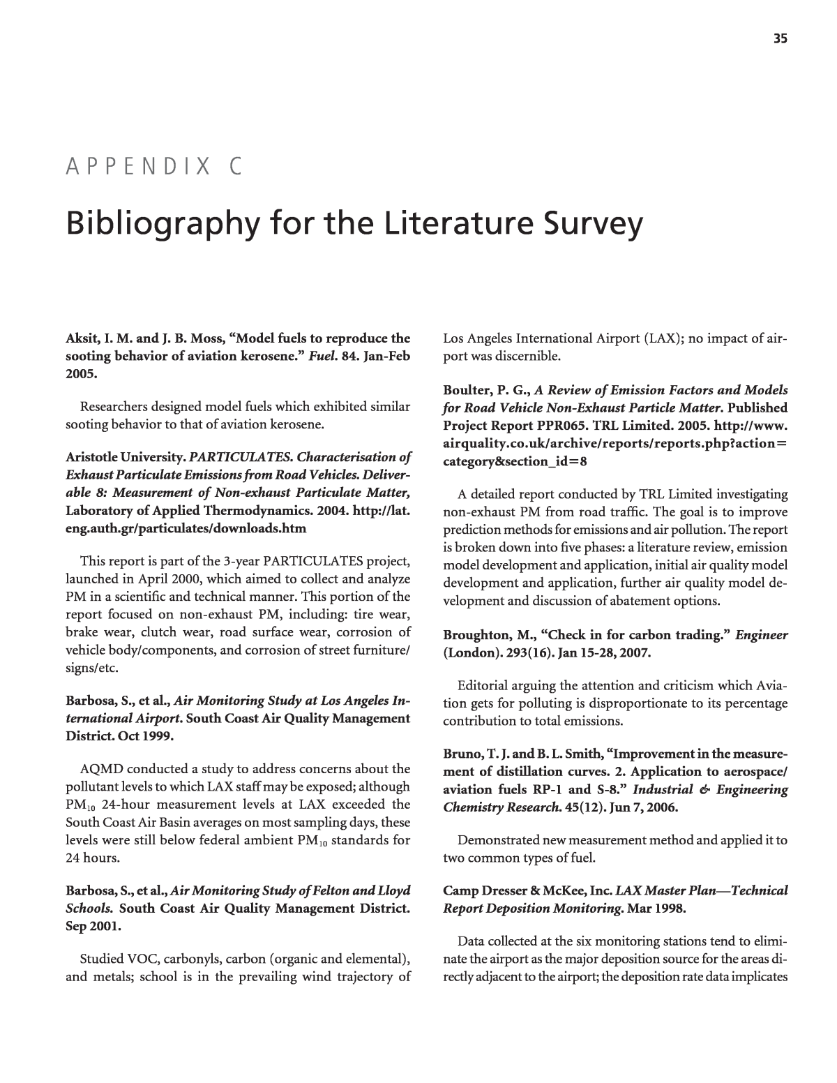Appendix C Bibliography For The Literature Survey Summarizing - page 35