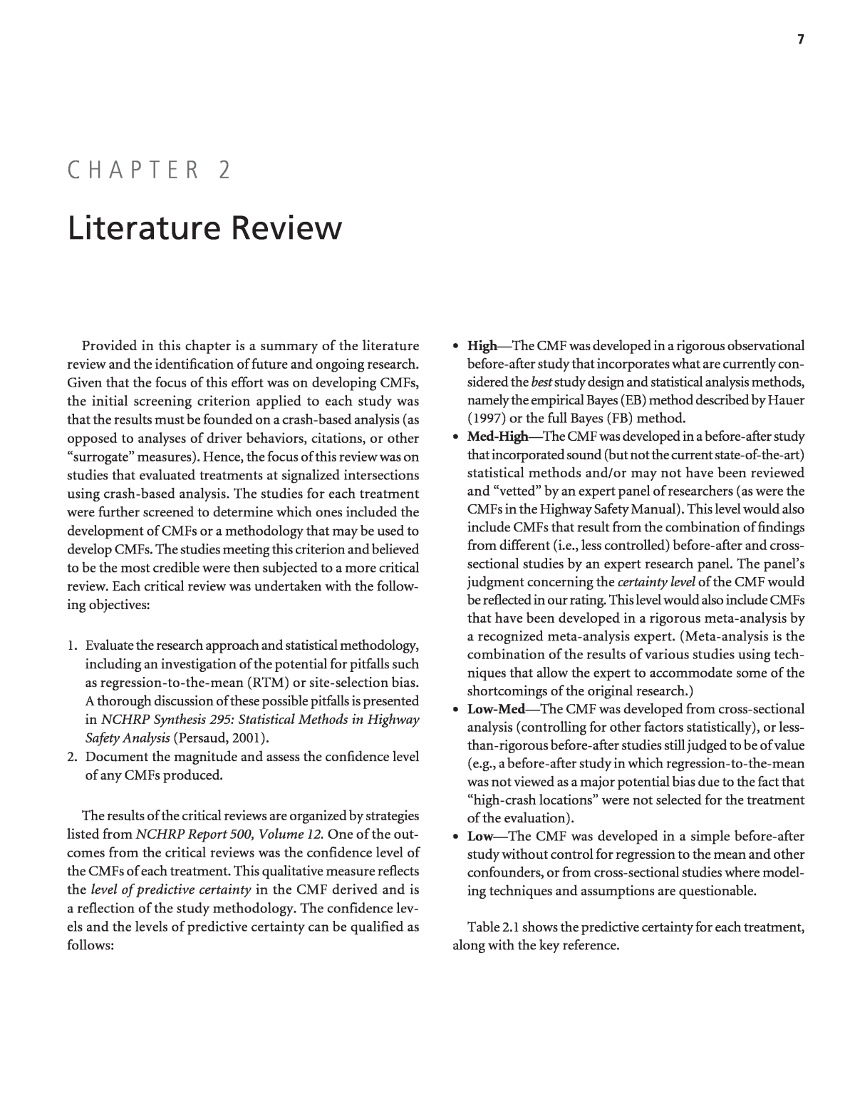 literature reviews in research