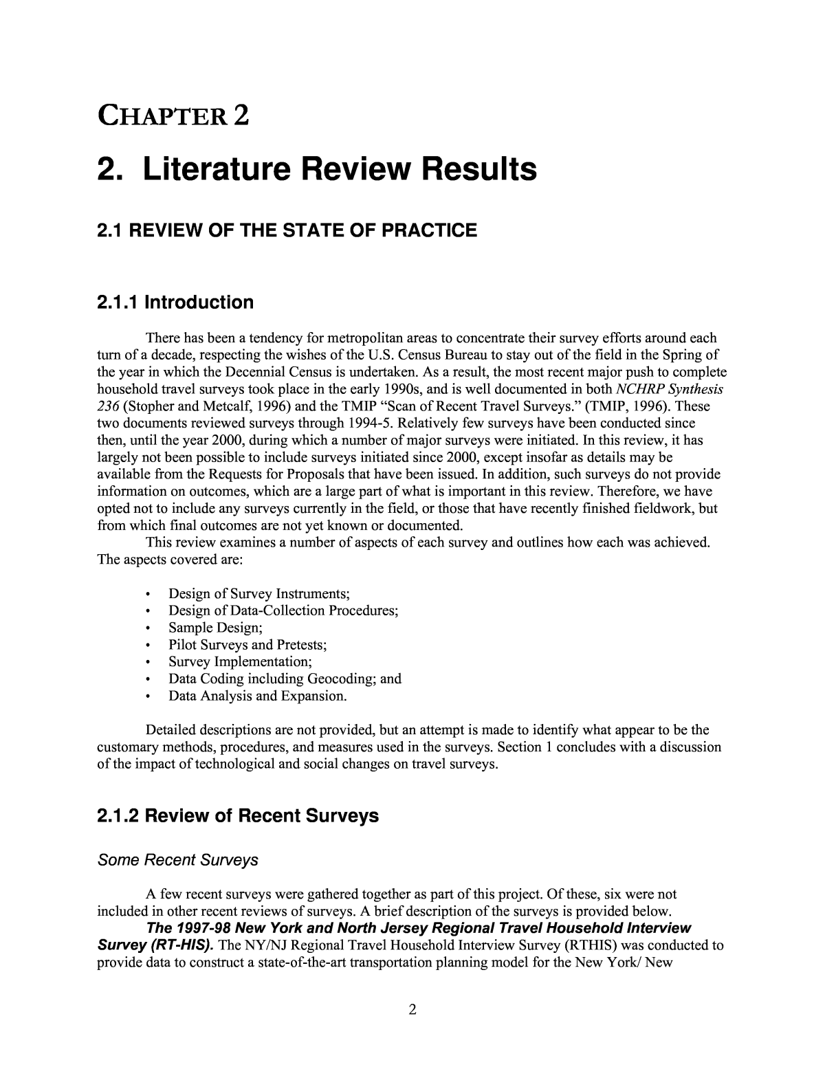 literature review report sample