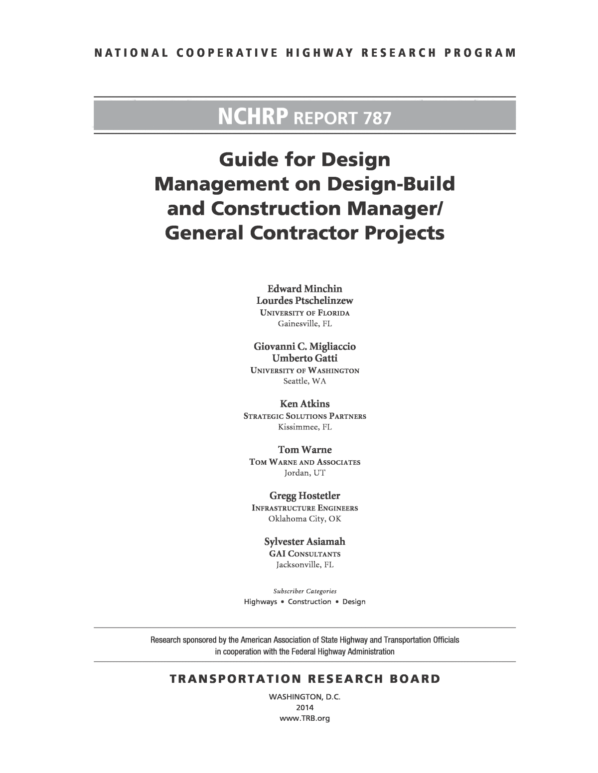 Front Matter Guide For Design Management On Design Build And
