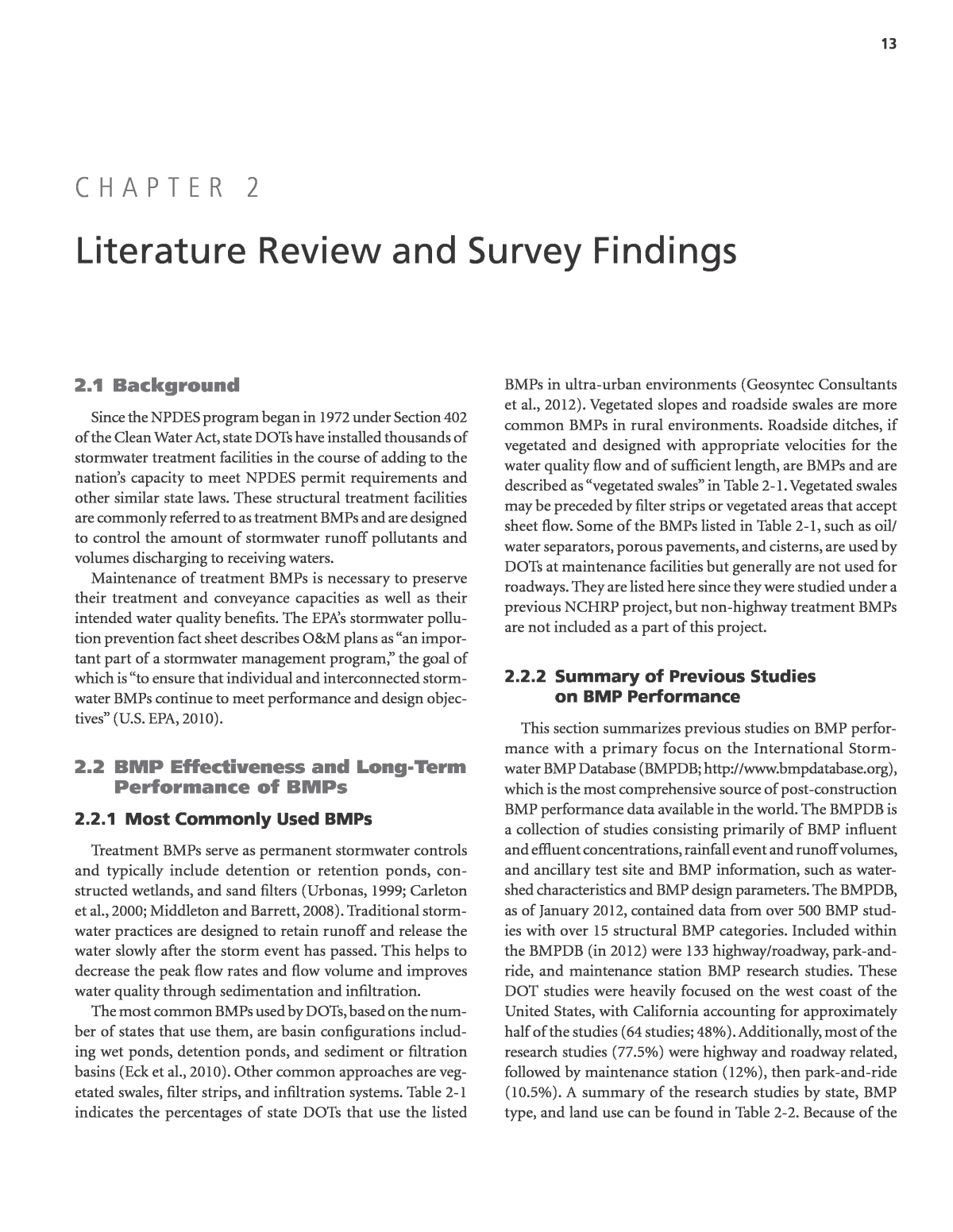 Literature review of an audit checklist