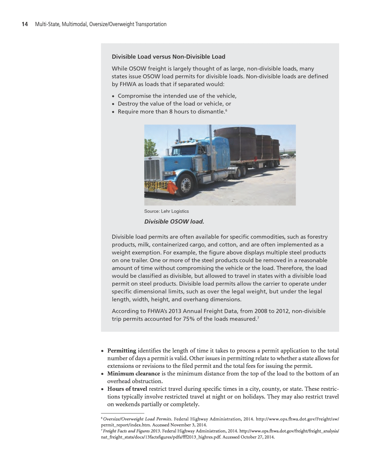 What are some of the daily maximum weight loads for oversize load trucks?