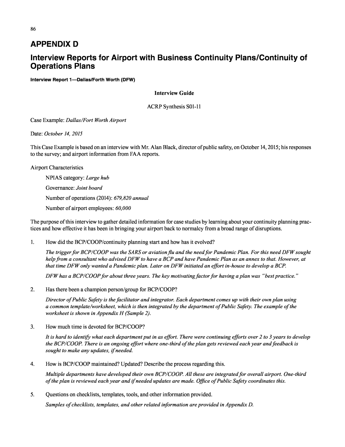 small airport business plan