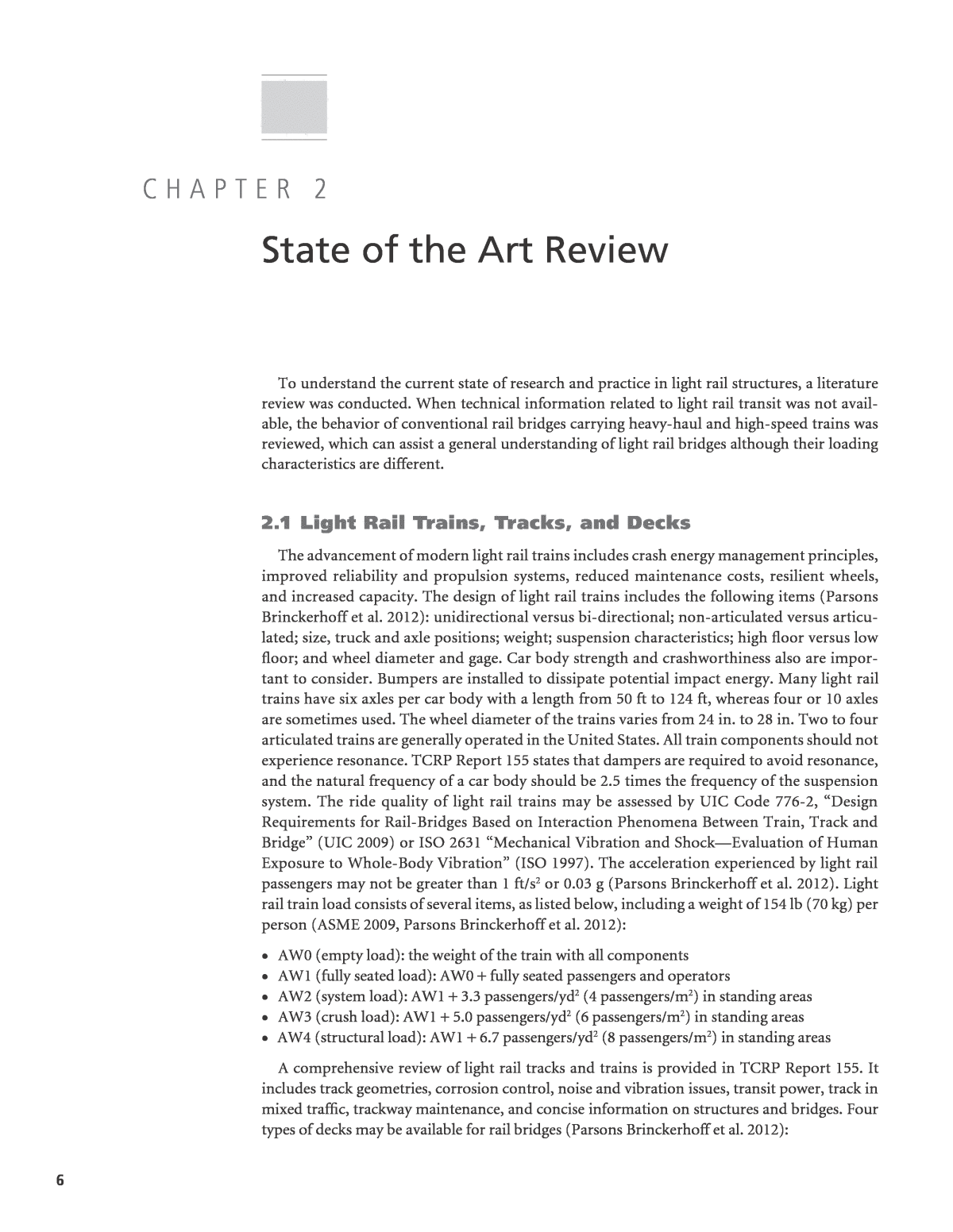 Chapter 2 - State of the Art Review | Proposed AASHTO LRFD ...