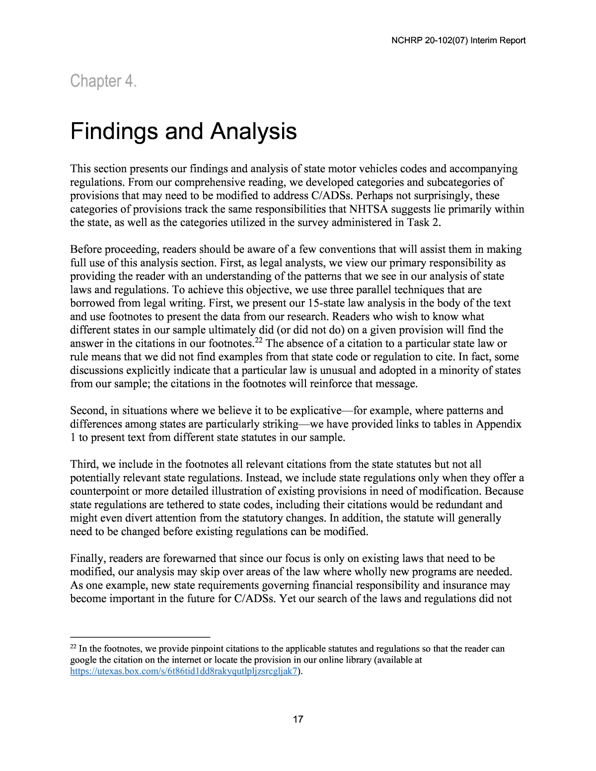 analysis and research findings