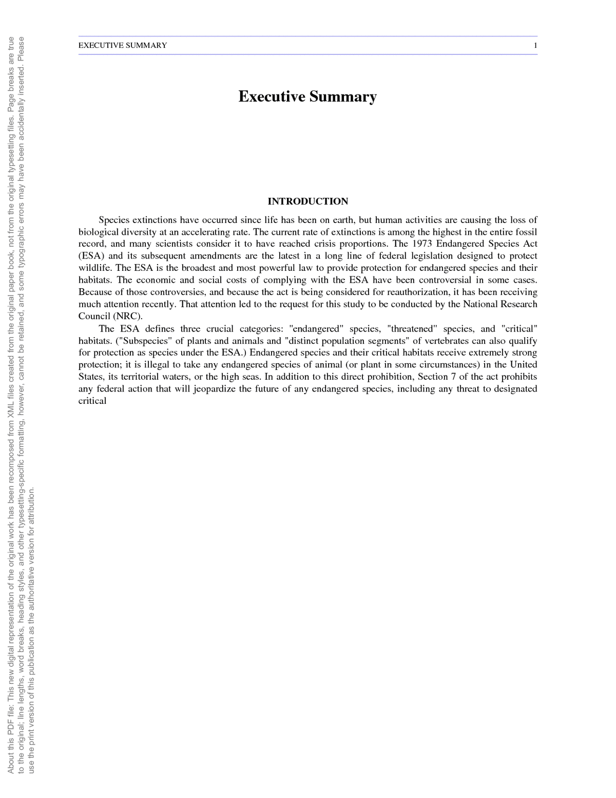 endangered book chapter summary