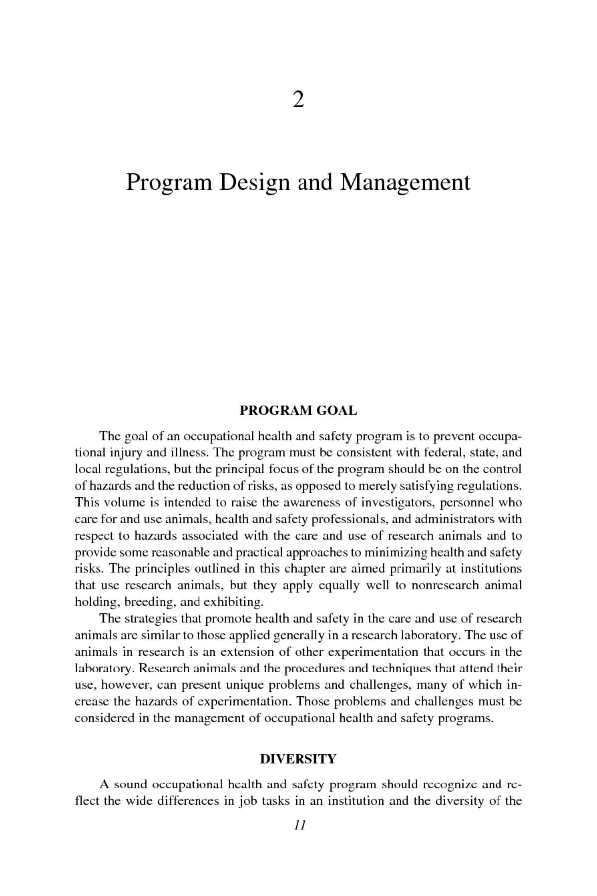 Research proposal safety management