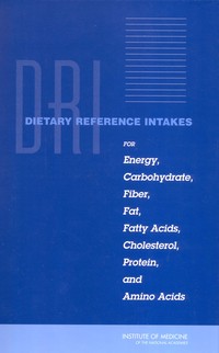 Cover Image: Dietary Reference Intakes for Energy, Carbohydrate, Fiber, Fat, Fatty Acids, Cholesterol, Protein, and Amino Acids