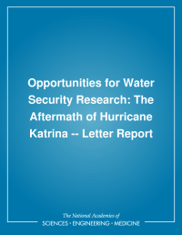Opportunities for Water Security Research: The Aftermath of Hurricane Katrina: Letter Report