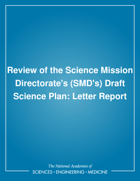 Cover:Review of the Science Mission Directorate's (SMD's) Draft Science Plan: Letter Report