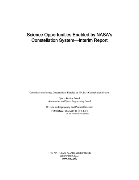 Science Opportunities Enabled by NASA's Constellation System: Interim Report
