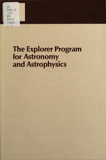 The Explorer Program for Astronomy and Astrophysics