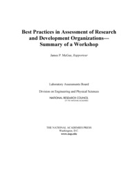 Best Practices in Assessment of Research and Development Organizations: Summary of a Workshop