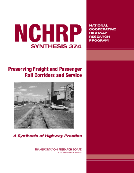 Cover:Preserving Freight and Passenger Rail Corridors and Service