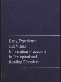 Cover Image: Early Experience and Visual Information Processing in Perceptual and Reading Disorders