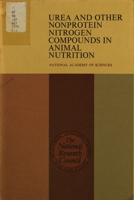 Urea and Other Nonprotein Nitrogen Compounds in Animal Nutrition