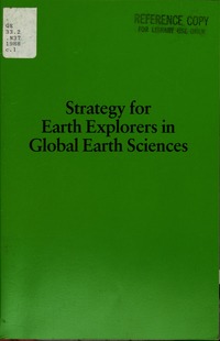 Cover Image: Strategy for Earth Explorers in Global Earth Sciences
