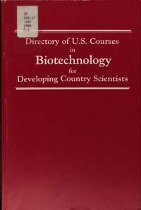Directory of U.S. Courses in Biotechnology for Developing Country Scientists