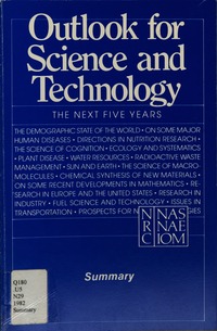 Cover Image: Outlook for Science and Technology