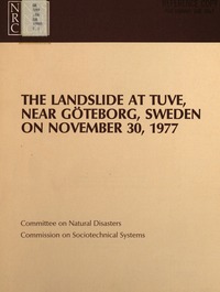 Cover Image: The Landslide at Tuve, Near Goteborg, Sweden, on November 30, 1977