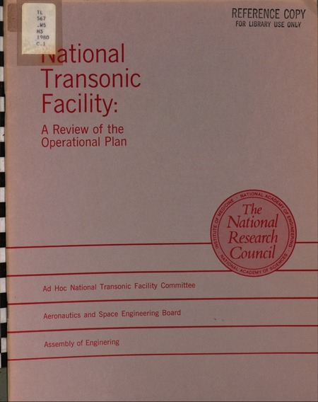 National Transonic Facility: A Review of the Operational Plan