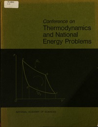 Cover Image: Report of the Conference on Thermodynamics and National Energy Problems