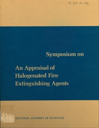 Cover Image: An Appraisal of Halogenated Fire Extinguishing Agents