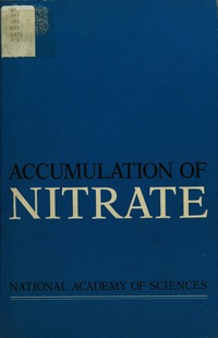 Cover Image: Accumulation of Nitrate
