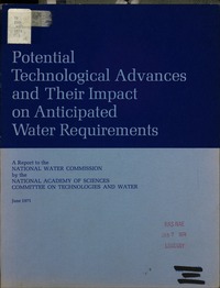 Cover Image: Potential Technological Advances and Their Impact on Anticipated Water Requirements