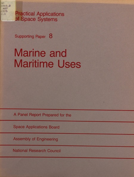Marine and Maritime Uses: The Report