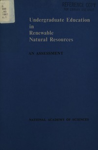 Cover Image: Undergraduate Education in Renewable Natural Resources