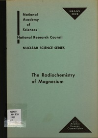 Cover Image: Radiochemistry of Magnesium
