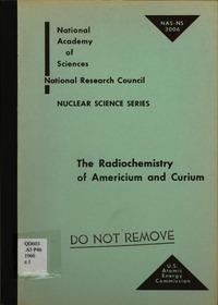 Cover Image: The Radiochemistry of Americium and Curium