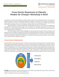 Cross-Sector Responses to Obesity: Models for Change: Workshop in Brief