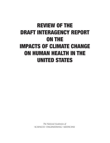 Cover:Review of the Draft Interagency Report on the Impacts of Climate Change on Human Health in the United States