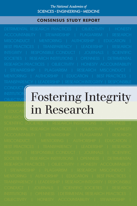 Cover Page: Fostering Integrity in Research