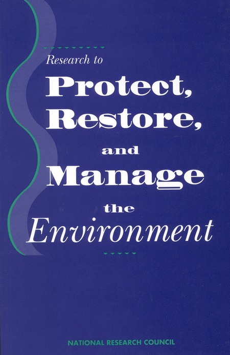 Cover:Research to Protect, Restore, and Manage the Environment