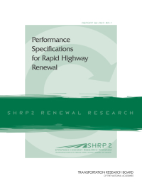 Cover Image: Performance Specifications for Rapid Highway Renewal