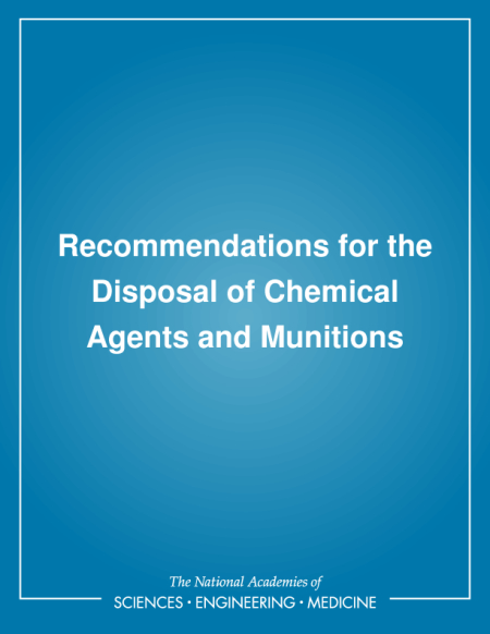 Recommendations for the Disposal of Chemical Agents and Munitions