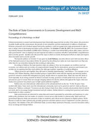 The Role of State Governments in Economic Development and R&D Competitiveness: Proceedings of a Workshop=E2=80