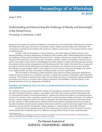 Understanding and Overcoming the Challenge of Obesity and Overweight in the Armed Forces: Proceedings of a Workshop—in Brief