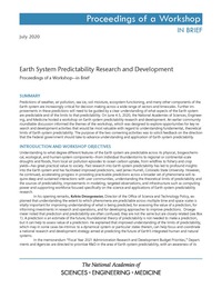 Earth System Predictability Research and Development: Proceedings of a Workshop–in Brief