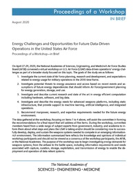 Energy Challenges and Opportunities for Future Data-Driven Operations in the United States Air Force: Proceedings of a Workshop–in Brief