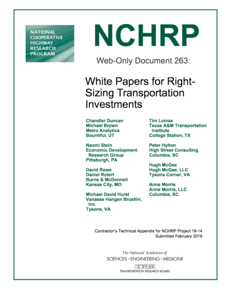 4 Right Sizing Project Design White Papers For Right Sizing Transportation Investments The National Academies Press