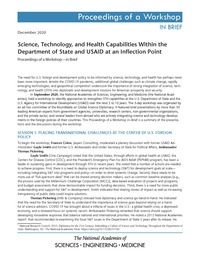 Science, Technology, and Health Capabilities Within the Department of State and USAID at an Inflection Point: Proceedings of a Workshop-in Brief
